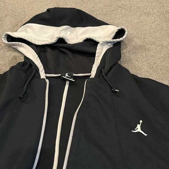 Jordan Black and White Zip Up - Picture 2 of 7